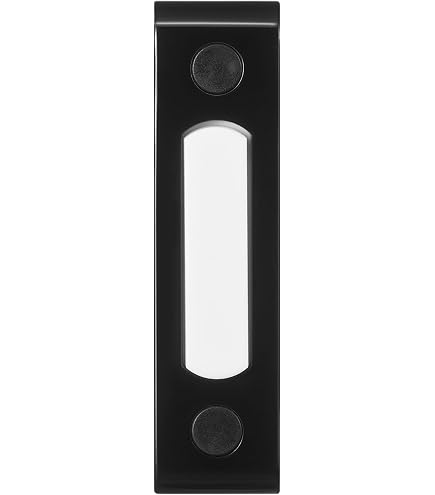 Heath Zenith Wired Push Doorbell Button, Oil-Rubbed, Bronze, Metal